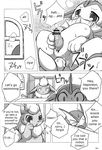  ambiguous_gender anal anal_penetration chabo comic eeveelution english_text flareon love_blue male masturbation nintendo penetration pok&eacute;mon sex tail_sex text vaporeon video_games 