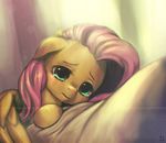  2015 bed bigger_version_at_the_source equine female fluttershy_(mlp) friendship_is_magic hair horse long_hair mammal mrs1989 my_little_pony pony safe solo wings 