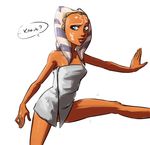  ahsoka_tano alien big_lips blue_eyes english_text female lips not_furry orange_skin solo star_wars text togruta tourbillon towel 