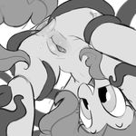  anus big_eyes clitoris cutie_mark equine female friendship_is_magic horse low-angle_shot mammal monochrome my_little_pony open_mouth paperclip_(artist) pinkie_pie_(mlp) pony pussy pussy_juice simple_background smile solo spread_anus spreading teeth tentacles tongue white_background worm&#039;s-eye_view 