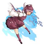  animal_ears closed_eyes dress fingernails hat kneehighs laboto long_fingernails mystia_lorelei purple_hair short_hair socks solo touhou wings 