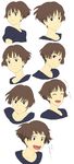  angry bad_id bad_pixiv_id brown_hair expressions gake_no_ue_no_ponyo happy highres jas lisa_(ponyo) short_hair smile surprised 