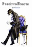  chains chair coat gilbert_nightray gloves gold_eyes hair pandora_hearts smoking yellow_eyes 