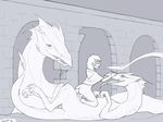  anus balls bestiality clothing cobalt_snow cowgirl_(disambiguation) dragon fatalfox feral hair human interspecies land_dragon long_hair male male/male mammal open_mouth penis poncho scalie sex size_difference sketch tongue tongue_out 