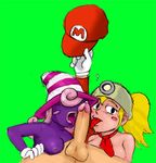  blowjobs breasts duo female ghost goombella male mario mario_bros nintendo paper_mario shadow_siren spirit video_games vivian_(mario) 