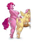  2015 against_wall animal_genitalia anthro anthrofied big_breasts blush breasts chubby cum cum_while_penetrated cumshot cutie_mark dickgirl dickgirl/dickgirl duo earth_pony equine erection eyes_closed fluttershy_(mlp) friendship_is_magic hair hand_on_butt horse horsecock huge_breasts intersex intersex/intersex mammal monochrome my_little_pony nipples nude open_mouth orgasm pegasus penetrable_sextoy penetration penis pinkie_pie_(mlp) pony sex sex_toy thrusting tongue tongue_out upright-infinity vein wings 