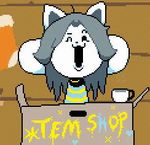  animated clothed clothing cute fur happy temmie_(undertale) undertale white_fur 