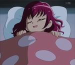  bed bed_sheet closed_eyes highres hoshizora_miyuki pillow precure screencap short_hair sleeping smile_precure! 