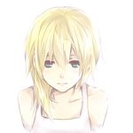  bangs bare_shoulders blonde_hair blue_eyes closed_mouth collarbone hair_between_eyes hair_over_shoulder kingdom_hearts kingdom_hearts_ii looking_at_viewer mirei_kh13 namine simple_background solo upper_body white_background 