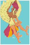  anthro avian breasts female fuf nintendo pidgeotto pok&eacute;mon solo video_games 