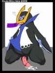  &lt;3 balls blue_eyes cum cum_on_tongue dark-moltres disembodied_penis empoleon male nintendo penis pok&eacute;mon tongue video_games 