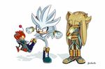  gold_the_tenrec hedgehog machine mammal robot silver_the_hedgehog sonic_(series) spyhedg tenrec 