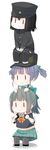  &gt;:) 3girls :&gt; akitsu_maru_(kantai_collection) black_hair blue_hair bow breasts carrying dated gloves green_hair hair_bow hair_ornament hair_ribbon hands_on_another's_head hat highres kantai_collection large_breasts long_hair long_image military military_uniform multiple_girls navel ooshio_(kantai_collection) pantyhose peaked_cap pleated_skirt ponytail remodel_(kantai_collection) ribbon school_uniform serafuku short_hair short_twintails shoulder_carry sitting sitting_on_shoulder skirt smile suspenders sweat tall_image tank_top thighhighs trembling twintails twitter_username uniform v-shaped_eyebrows v_arms white_background white_gloves yukichi_(sukiyaki39) yuubari_(kantai_collection) |_| 