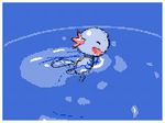  ambiguous_gender amphibian animated axolotl blue_skin bubble cute eyes_closed flipnote happy invalid_tag mon311 nintendo pok&eacute;mon ripple simple_background solo swimming video_games water whirlpool wooper 