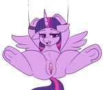  2015 alpha_channel anus bound clitoris equine female feral friendship_is_magic hair hooves horn lulubell mammal multicolored_hair my_little_pony open_mouth pussy simple_background solo spread_legs spreading teats transparent_background twilight_sparkle_(mlp) underhoof winged_unicorn wings 