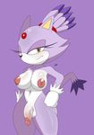  anthro balls big_breasts big_nipples big_penis blaze_the_cat breasts damian_hodge dickgirl fat_cock flaccid half-closed_eyes huge_breasts huge_penis intersex looking_at_viewer nipples nude penis simple_background solo sonic_(series) thick_thighs video_games 