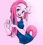  anthro anthrofied blue_eyes breasts clothing equine female friendship_is_magic hair long_hair looking_at_viewer m@k mammal my_little_pony pink_hair pinkie_pie_(mlp) solo swimsuit 