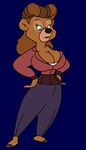  anthro bear big_breasts breasts cleavage clothed clothing disney female mammal mature_female rebecca_cunningham skipperbird24 solo talespin 