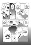  anthro canine clothing comic english_text female fur human lila_(kashiwagi_aki) male mammal monochrome schoolgirl text translated yakantuzura zinovy 