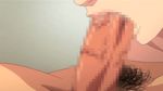  1boy 1girl animated animated_gif brown_hair censored fellatio oral penis watashi_ga_toriko_ni_natte_yaru 