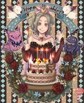  :q bad_id bad_pixiv_id birthday cake candle cape crown dress elbow_gloves final_fantasy final_fantasy_vi flower food fujimaru_(green_sparrow) gloves green_hair moogle orthros pastry ponytail ribbon smile tina_branford tongue tongue_out typhon 