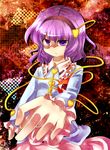  bad_id bad_pixiv_id eyes foreshortening hairband heart highres komeiji_satori mei_(jewel_at_time) purple_eyes purple_hair short_hair solo touhou 