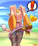  ! 2015 anthro butt chao clothing duo female lagomorph mammal marthedog mature_female panties rabbit skirt skirt_lift sonic_(series) underwear vanilla_the_rabbit 