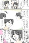  1girl black_hair comic food official_art sakaki_ken'ichirou shirafuji_kyouko short_hair takatsu_karino translated working!! working!!_(web_manga) 