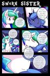  2015 comic dialogue english_text equine female feral friendship_is_magic horn mammal my_little_pony princess_celestia_(mlp) princess_luna_(mlp) text vavacung winged_unicorn wings 