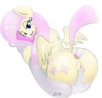  2015 anal anal_penetration anus balls blush butt cutie_mark disembodied_penis double_penetration equine female fluttershy_(mlp) friendship_is_magic group hair half-closed_eyes long_hair looking_at_viewer male male/female mammal my_little_pony open_mouth pegasus penetration penis pink_hair pussy ricocake simple_background vaginal vaginal_penetration white_background wings 
