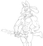  ball cum dark-moltres lucario male masturbation monochrome nintendo pok&eacute;mon solo video_games 