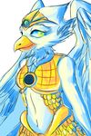  anthro armor avian bird breasts cute eagle eris eyelashes feathers female green_eyes legends_of_chima lego looking_at_viewer navel simple_background smile solo unknown_artist white_feathers 