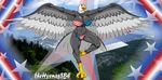  avian big_breasts bikini bird breasts clothing eagle swimsuit thehyenassbe wings 
