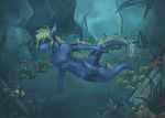  anthro aquatic_dragon armband diving dragon fishes ladon legband male markings scalie solo tailband tailfin zeitzbach 
