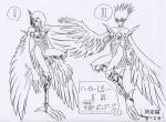  2girls character_sheet harpie_lady harpie_lady_sisters monster_girl multiple_girls official_art tagme yu-gi-oh! 