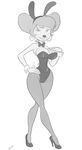  anthro big_breasts breasts canine cleavage clothed clothing disney female goof_troop mammal mature_female peg_pete rogerbacon solo 