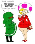  bandit bandy_andy clothing eyewear female glasses jolene mario_bros nintendo not_furry odb-sxx paper_mario shapely short skirt toad_(mario) video_games voluptuous 