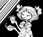  &lt;3 ambiguous_gender anthro arachnid arthropod black_and_white duo english_text eyes_closed fangs female human mammal monochrome monster muffet multi_limb multiple_eyes noseless protagonist_(undertale) size_difference spider tea_cup tea_pot text undertale yalaki 