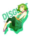  character_name disgust_(inside_out) flats green_eyes green_hair green_legwear inside_out leggings mum_(pixiv1182764) personification pixar short_hair solo 