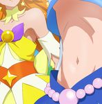 amanogawa_kirara bare_shoulders breasts choker close-up cure_mermaid cure_twinkle go!_princess_precure haruyama_kazunori head_out_of_frame kaidou_minami magical_girl midriff multiple_girls navel precure small_breasts underboob 