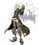  .hack//link 1boy armor belt clock fluegel_(.hack//) gun long_hair male_focus monocle official_art silver_hair solo weapon 