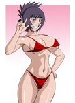  bikini blush breasts cleavage mitarashi_anko naruho naruto swimsuit 