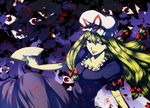  bad_id bad_pixiv_id blonde_hair elbow_gloves gap gloves hat long_hair purple_eyes solo touhou yakumo_yukari yosimura 