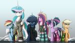  2015 applejack_(mlp) bubble_gum clothing equine female friendship_is_magic group hoodie horse legwear mammal my_little_pony ncmares pony princess_cadance_(mlp) princess_celestia_(mlp) princess_luna_(mlp) rainbow_dash_(mlp) socks sweater twilight_sparkle_(mlp) 