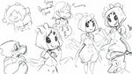  ambiguous_gender arachnid arthropod english_text fangs female human invisible-squid mammal muffet multi_limb multiple_eyes protagonist_(undertale) scalie spider sweat temmie_(undertale) text undertale 