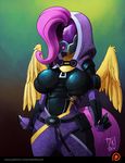  2015 anthro cosplay equine female fluttershy_(mlp) friendship_is_magic mammal mass_effect my_little_pony pegasus solo tali video_games wings zwitterkitsune 