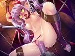  1girl ahegao ass bare_legs bare_shoulders bat_wings bikini breasts bridal_gauntlets censored character_request crying demon_girl dildo fangs feet female forced horns kagami_hirotaka legs lilim_(taimanin_asagi_battle_arena) lilith-soft long_hair mosaic_censoring nipple_teasing nipples no_bra open_mouth partially_visible_vulva penetration pussy pussy_juice rape rolling_eyes saliva solo succubus sweat swimsuit tail taimanin_asagi taimanin_asagi_battle_arena tears thong toeless_legwear toeless_socks toes tongue tongue_out topless twintails underwear wings wingsdemon_girl yellow_eyes 