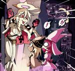  ! !! 3girls :p ahoge ankh arc_system_works belt blonde_hair bodysuit breasts bridal_veil cape cemetary cleavage coffin cross cross_necklace dress elphelt_valentine gloves guilty_gear guilty_gear_xrd guilty_gear_xrd:_revelator halo hat jack-o_(guilty_gear) long_hair multicolored_hair multiple_girls o_o open_mouth pink_hair ramlethal_valentine red_eyes red_hair scared setz short_hair tears tongue tongue_out veil wavy_mouth 