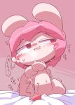  anthro blush egg_vibrator female japanese_text kneeling lagomorph mammal masturbation nettsuu open_mouth pussy pussy_juice rabbit sex_toy solo tears text toying_self vaginal vaginal_masturbation vibrator 