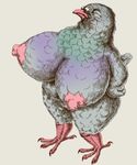  anthro artist_request avian big_breasts bird breasts bubonikku chubby claws copyright_request erect_nipples eyelashes eyes_closed feathers female furry gigantic_breasts grey_background hands_on_hips huge_breasts huge_nipples nipples nude pigeon scales simple_background smile thick_thighs what 